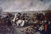 unknow artist, Napoleon in battle wide Wagram